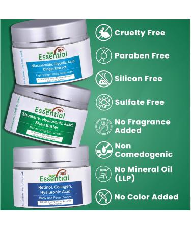 Hyaluronic Acid Face Cream | Squalane & Moisturizer with Argan Oil Shea Butter & More | 1.7Oz (50ml) - Shop Internationally - Buy Online on GoSupps.com