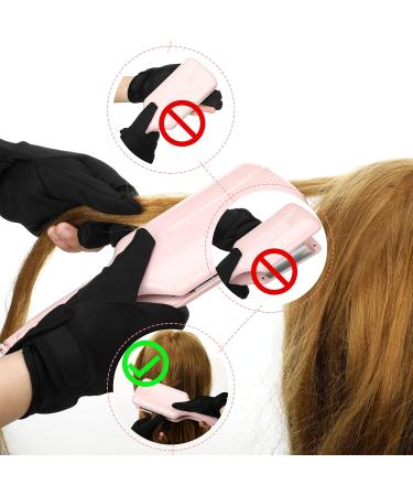 Skyley Hair Styling Tools Set - Hair Iron Heat Resistant Gloves Silicone Mat Clips & Combs for Perfect Curls - Buy Online on GoSupps.com