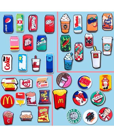 40PCS Fast Food Drink Shoe Charms for Croc Clogs - Adults Party Favor - Buy Online on GoSupps.com