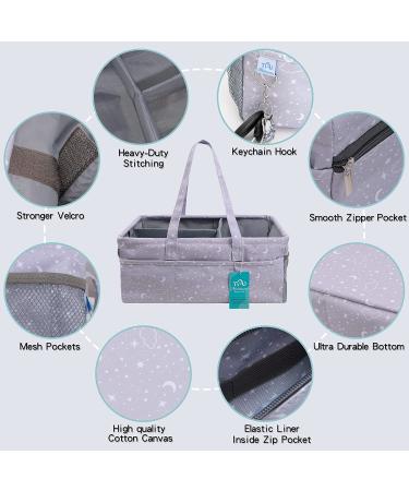 Large Baby Diaper Caddy Organizer with Changing Pad - Nursery Shower Gift Bag for Boy & Girl - Buy Online on GoSupps.com