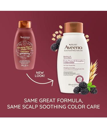 Aveeno Blackberry Quinoa Protein Blend Sulfate-Free Conditioner - Color-Treated Hair Protection - 12 Fl Oz - Buy Online on GoSupps.com
