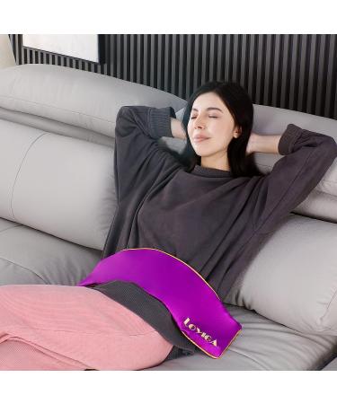 Loyiga Weighted Microwave Heating Pad for Pain Relief - Reusable Clay Granule Neck Pillow for Cramps, Muscle Aches, and Joints - Microwavable Heating Wrap (Purple) - Buy Online on GoSupps.com