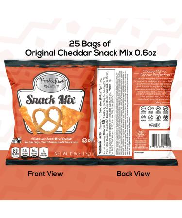 Perfection Snacks Original Cheddar Snack Mix 0.6oz - 25 Count Bulk Pack - Buy Online on GoSupps.com