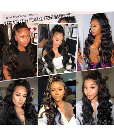 Aikaa Curls Cord Strip Ponytail Extension - 60cm Wavy Curly Synthetic Hair for Women (1B# Black) - Buy Online on GoSupps.com