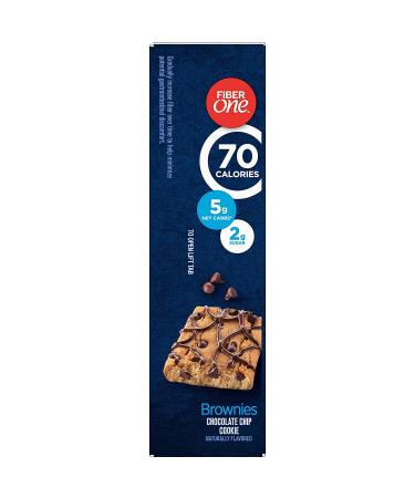Fiber One 90 Calorie Chocolate Chip Cookie Brownies - 6 Pack, 0.89 oz Bars - Buy Online on GoSupps.com