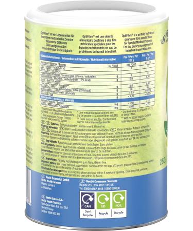 Optifibre Powder Neutral Flavour 250g Tin - Soluble Dietary Fibre Powder (Gluten Free Fibre Effective and Natural Solution to Help Support Gut Transit) - Buy Online on GoSupps.com