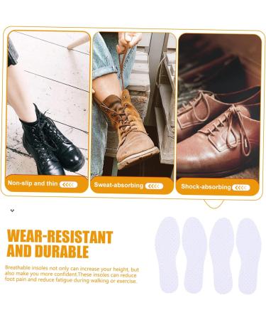 FOMIYES 4 Pairs Thin Insole - Sweat-Absorbing Sports Shoe Pads Shockproof Inserts for Comfort - Universal Shoe Accessories - Buy Online on GoSupps.com