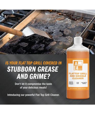 Flat Top Grill Cleaner - Heavy-Duty Griddle Cleaner 32oz | Food Safe Non-Caustic Formula for Blackstone & Burnt-On Organics Removal - Buy Online on GoSupps.com