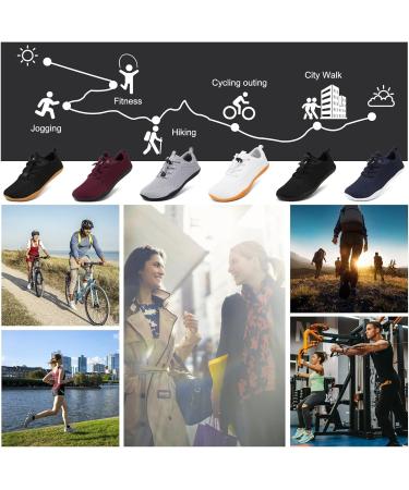 Geweo Barefoot Shoes for Men & Women - Comfortable Lightweight Slipproof Trail & Fitness Sneakers | Unisex Zero-Drop 37-47 EU - Gray - Buy Online on GoSupps.com