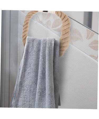 Alipis Towel Clothes Hanger Hand Towel Ring Bathroom Towel Hook Wall-Mounted Hanging Towel Ring - Buy Online on GoSupps.com