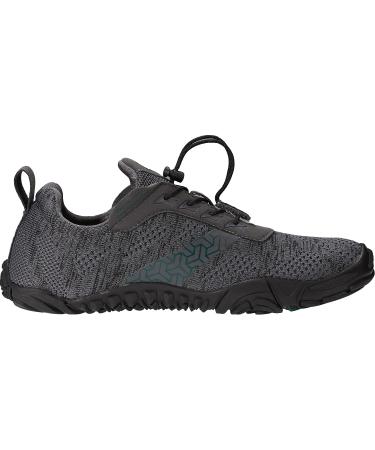 Joomra Women's Minimalist Trail Running Barefoot Shoes - Wide Toe Box, Zero Drop 9-9.5 | Dark Grey - Buy Online on GoSupps.com