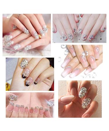2200 Pcs Nail Jewels Rhinestones Kit with Tools - Clear and AB Rhinestones for Nail Art Decorations - Buy Online on GoSupps.com
