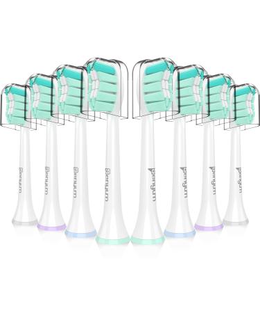 Senyum Replacement Toothbrush Heads for Philips Sonicare Replacement Heads Compatible with Phillips Sonicare Replacement Brush Head Electric Toothbrush Heads for Sonic Care Brush Handles 8 Pack A8p