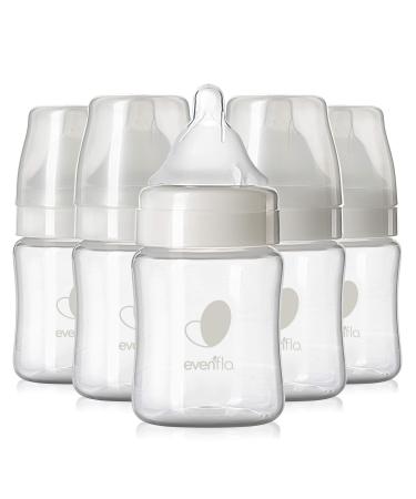 Evenflo Feeding Premium Proflo Venting Balance Plus Wide Neck Baby Newborn and Infant Bottles - Developed by Pediatric Feeding Specialists - 5 Ounce (Pack of 6)