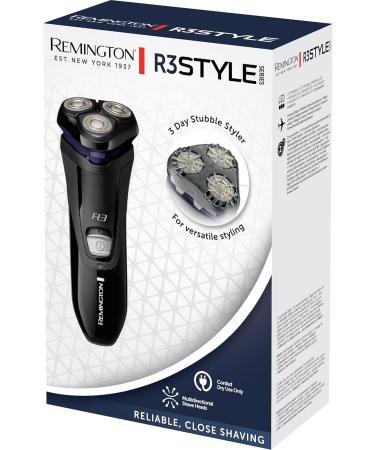 Remington Rasoir lectrique Rasage Sec R3 (Utilisation sur Secteur T tes Rotatives 360 Tondeuse Pr cision R tractable Comforttrim + Guide Coupe de Barbe de 3 Jours Ergonomique) Tondeuse R3002 Rasoir t tes rotatives R3 - Buy Online on GoSupps.com