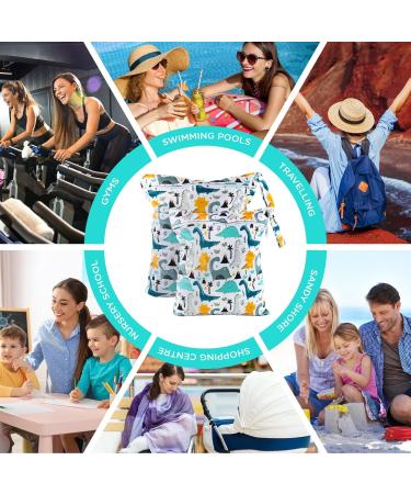 Buy Nasbasche Kindergarten Darryy Wetbag Set | Waterproof Laundry Bag for Daycare & Diapers | Reusable Dinosaur Design - Buy Online on GoSupps.com