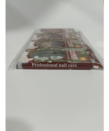 96 Piece Christmas Coffin False Nails | Ebanku Acrylic Press-On Nail Kits with Glue Tabs & Holiday Designs - Buy Online on GoSupps.com