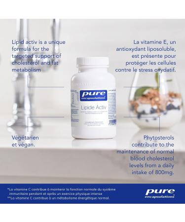 Pure Encapsulations Lipid Activ - Cholesterol and Fat Metabolism - 60 Capsule - Buy Online on GoSupps.com