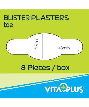 Electric Callus Remover + VITAPLUS Toe Blister Plaster 8-Pack - 17x48mm - Buy Online on GoSupps.com