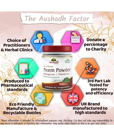 Organic Neem Powder - Natural Margosa for Hair and Skin Care - Buy Online on GoSupps.com