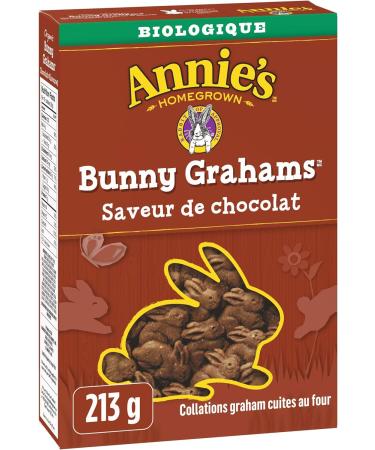 Annie's Homegrown Organic Chocolate Bunny Grahams 213 Grams & Organic Cheddar Bunnies Baked Snack Crackers 213 Grams - Buy Online on GoSupps.com
