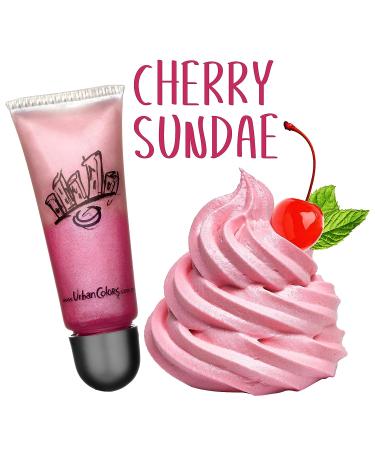 Urban Colors Sweet Lips Cute Squeezable Lip Gloss - Cherry Sundae Flavor with Vitamin E and Natural Ingredients - Buy Online on GoSupps.com
