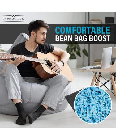 Jade Active Bean Bag Filler Foam - 5 Pound Premium Shredded Memory Foam - Easy Pillow Stuffing Foam for Dog Bed or Couch Cushion - Very Soft and Great for Stuffing - Buy Online on GoSupps.com