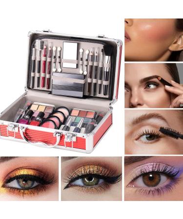 Ensemble de maquillage pour adolescentes kit de maquillage complet - Kit de pour d butants avec tui | Fard paupi res fard joues crayon sourcils rouge l vres vernis ongles p - Buy Online on GoSupps.com