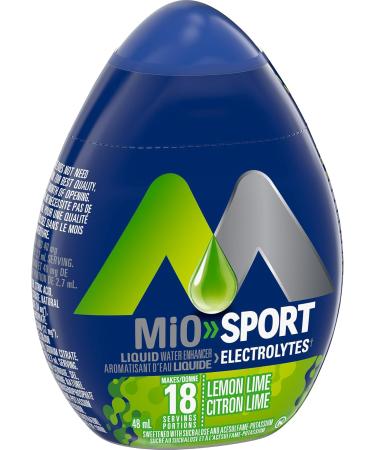 MiO Fruit Punch Liquid Water Enhancer 48ml (Pack of 12) & Sport Lemon Lime Liquid Water Enhancer 48ml - Buy Online on GoSupps.com