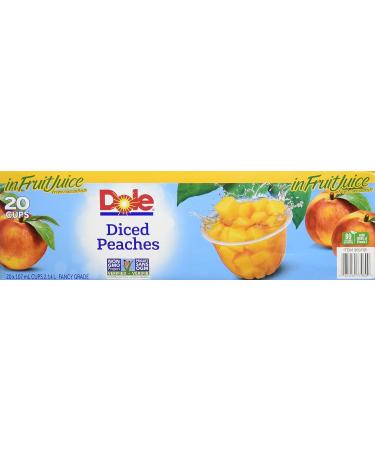 Dole Diced Peaches (20 X 107 Ml) 20 Count Peach 20 Count (Pack of 1) - Buy Online on GoSupps.com
