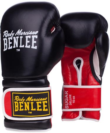 Buy BENLEE Rocky Marciano Sugar Deluxe 20 oz Boxing Gloves - Black/Red | International Shipping Available - Buy Online on GoSupps.com
