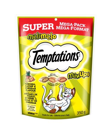 TEMPTATIONS Mix-Ups Cat Treats Chicken Cheddar and Catnip Flavour 350g (Pack of 1)