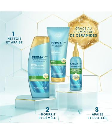 Head & Shoulders DermaXPro Soin Apaisant 145ml avec Extrait d Aloe Vera et Complexe de C ramides Apaise Instantan ment les Cuirs Chevelus et Qui D mange et Booste l Hydratation 145 ml (Lot de 1) - Buy Online on GoSupps.com