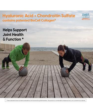 Buy Doctor's Best Hyaluronic Acid + Chondroitin Sulfate | 180 Veggie Caps for Joint Health - Buy Online on GoSupps.com