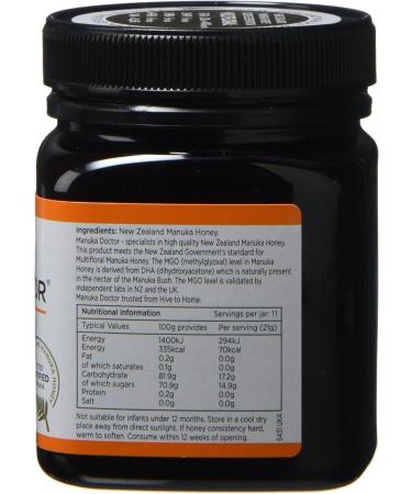 Manuka Doctor 70 MGO Manuka Honey 250 g - Buy Online on GoSupps.com