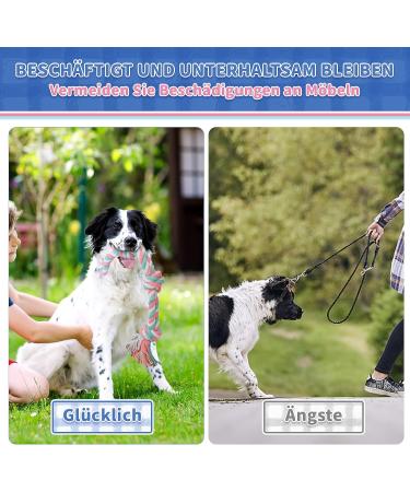 Gaiusikaisa Heavy Duty Dog Rope Toys for Large & Medium Breeds | 100% Cotton Aggressive Chewers Perfect for Teeth Cleaning - Vibrant Colors - Buy Online on GoSupps.com