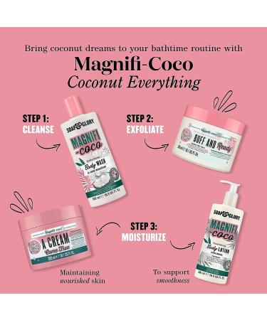 Soap & Glory Magnifi-Coco Coconut Body Lotion - 500ml - Vitamin A, Shea Butter, Coconut Scent - Daily Moisturizer - Buy Online on GoSupps.com