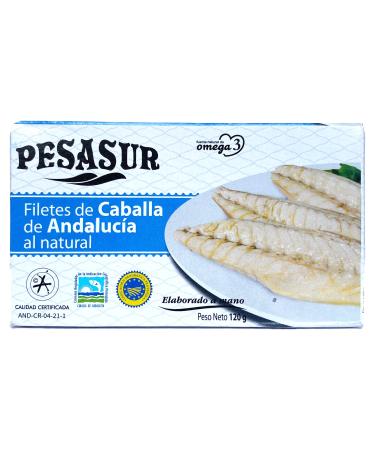 Soldimar Pesasur Natural Mackerel Fillets in Water 120g (Pack of 5)