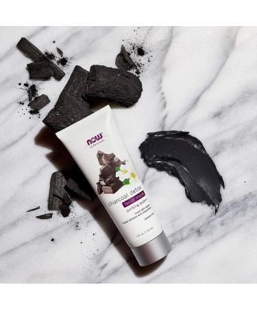 Now Foods Charcoal Detox Facial Mask 4 oz | Deep Cleansing Beauty Treatment - Buy Online on GoSupps.com