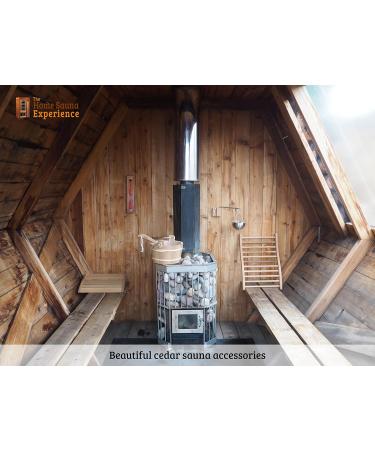 Home Sauna Experience: HSE Deluxe Cedar Wall Sauna Timer - 15 Minute Rust Red Sand Timer for Optimal Relaxation - Buy Online on GoSupps.com