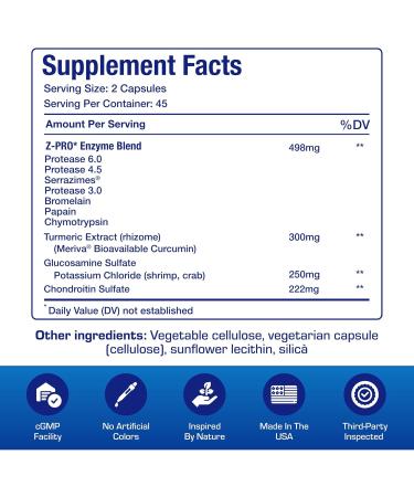 Nutra Disc & Joint Support Supplement - Clinically Formulated Restorative Cartilage Ligament and Tendon Supplement with Patented Meriva Curcumin & Glucosamine and Chondroitin for Adults - 90 Servings 180 Count (Pack of 1) - Buy Online on GoSupps.com