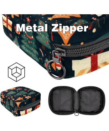 Women s Travel Band Storage Bag Menstrual Cup Pocket & Makeup Organizer - Big Capacity Christmas Tree Pattern - 1 Count - Buy Online on GoSupps.com