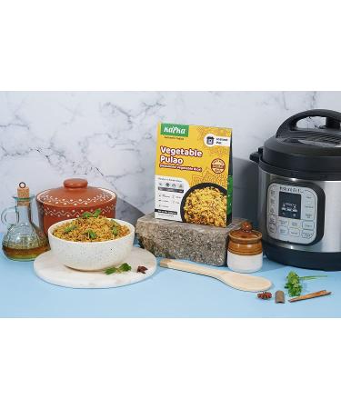 Kapka Vegetable Pulao Vegan Indian Food - 5 Pack Basmati Rice Meal Kit for Instant Pots | Ready to Eat Entrees - Pressure Cooker Friendly | 3-4 Servings Per Pack - Buy Online on GoSupps.com