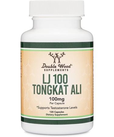 Tongkat Ali for Men (120 Capsules) - Clinically Proven LJ100 Formula, Made in USA by Double Wood Supplements - Buy Online on GoSupps.com