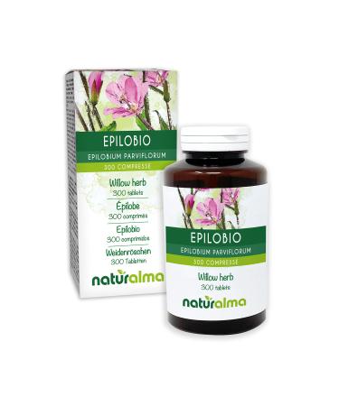 Fireweed (Epilobium parviflorum) Herb Naturalma - 150 g - 300 Tablets - Dietary Supplement - Natural and Vegan