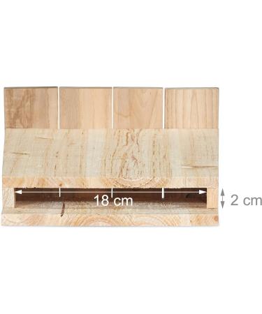 Relaxdays Slanted Bat Box Nesting Habitat | Untreated Solid Wood Shelter | 34x22.5x13 cm | Natural - Buy Online on GoSupps.com