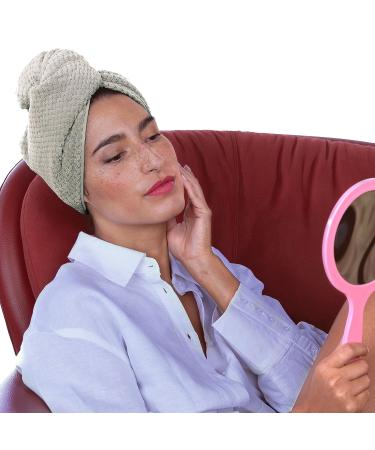 UB-STORE Luxury Grey Microfiber Hair Towel Wrap - Ultra Absorbent & Quick Dry Head Turban for All Hair Types - Luna Grey - Buy Online on GoSupps.com