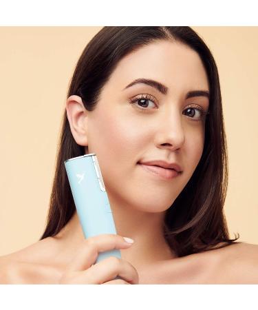DERMAFLASH ONE Device - Exfoliating & Hair Removal Tool - Sonic Dermaplaning - Blue - Buy Online on GoSupps.com