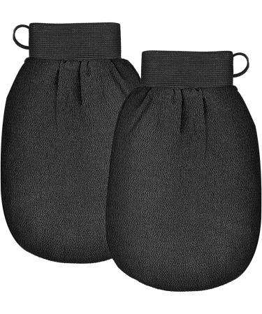 2Pcs Deep Exfoliating Mitts Microdermabrasion at Exfoliating Visibly Lift Away Dead Skin Part of the Best Body Care Kit for Women & Men Exfoliator Tool()