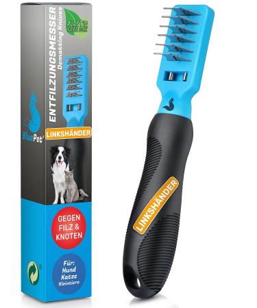 Bluepet PROFI DEFORGING CAMM for dogs and cats |Depreciation hooks |Delay knife |Delimitation hard cat |Knot distant cat |Disposation ridge dog |Removed the matters and knots removing ridges for left -handers